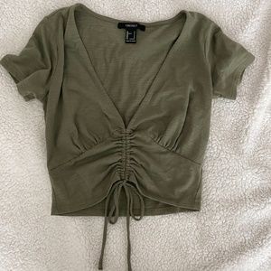 green tie shirt